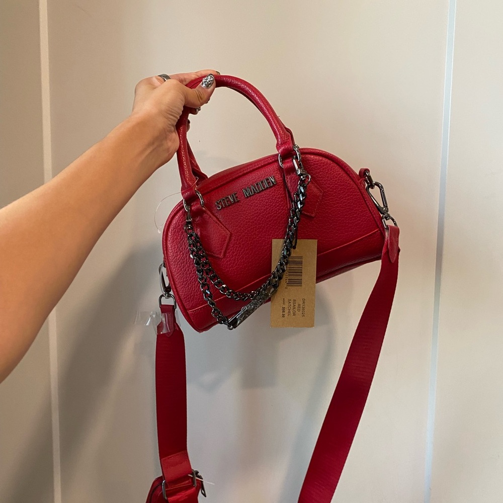 Steve Madden Cherry Red Crossbody Bag